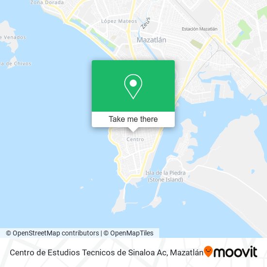 Mapa de Centro de Estudios Tecnicos de Sinaloa Ac