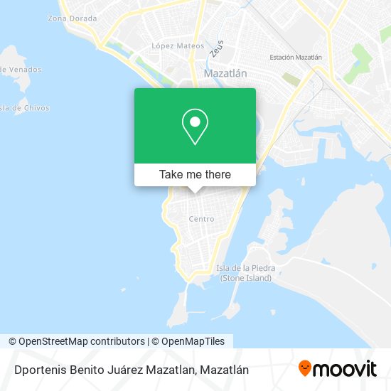 Dportenis Benito Juárez Mazatlan map