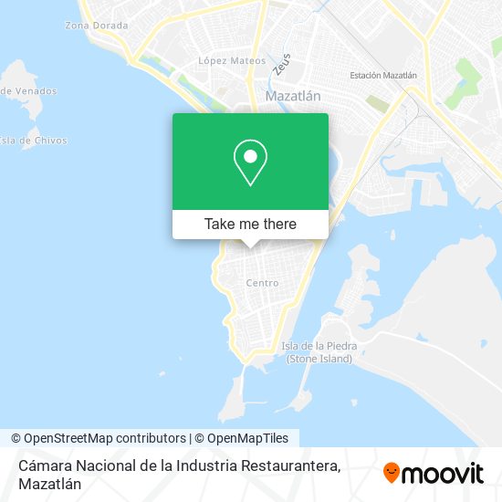 Mapa de Cámara Nacional de la Industria Restaurantera