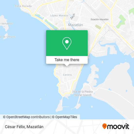 César Félix map