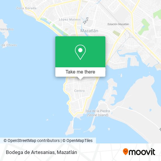 Mapa de Bodega de Artesanias
