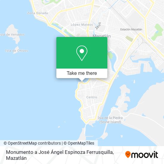 Mapa de Monumento a José Ángel Espinoza Ferrusquilla