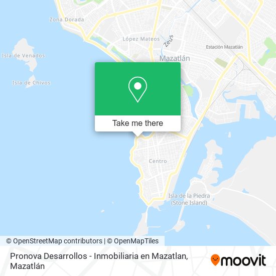 Pronova Desarrollos - Inmobiliaria en Mazatlan map