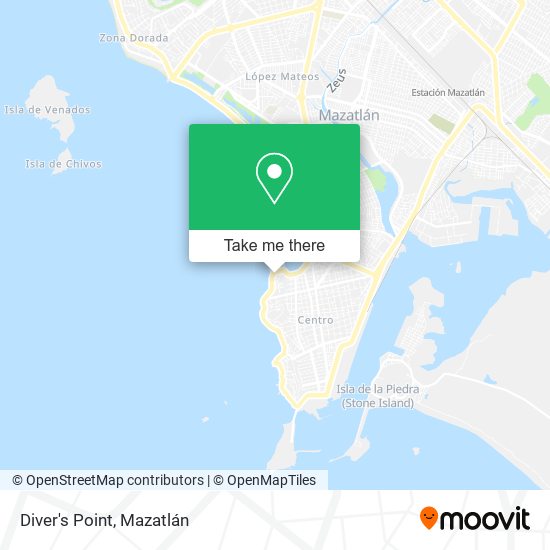 Mapa de Diver's Point