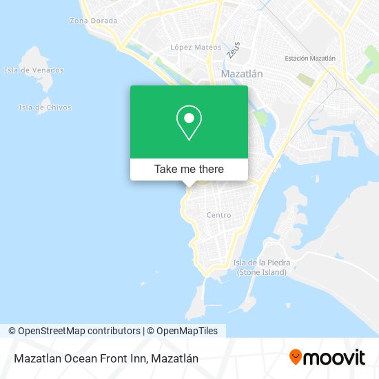 Mazatlan Ocean Front Inn map