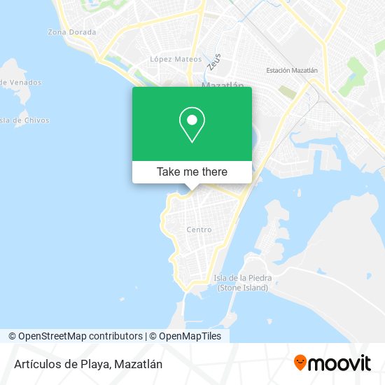 Mapa de Artículos de Playa