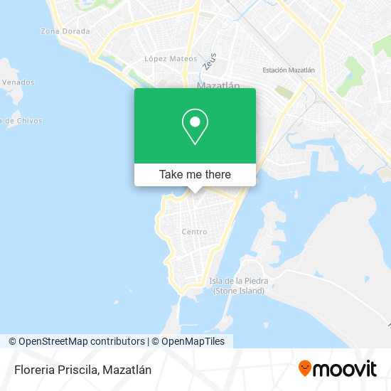 Mapa de Floreria Priscila