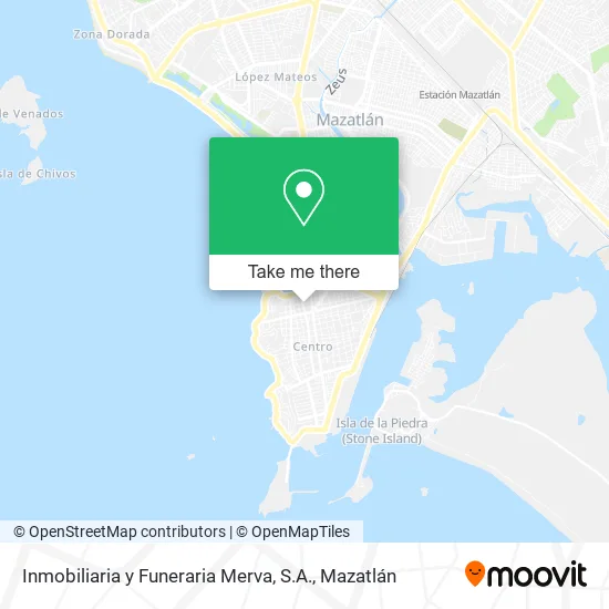 Mapa de Inmobiliaria y Funeraria Merva, S.A.
