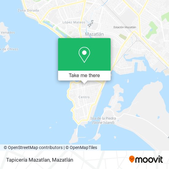 Tapicería Mazatlan map