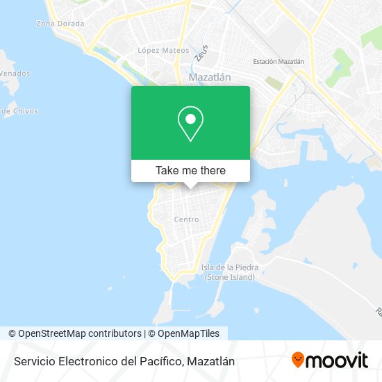 Servicio Electronico del Pacífico map