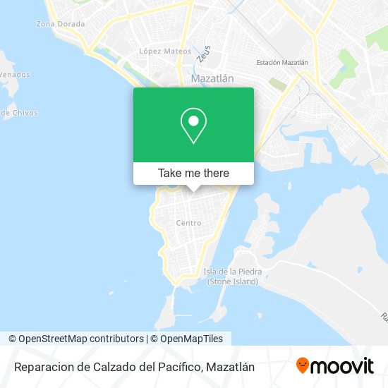 Reparacion de Calzado del Pacífico map