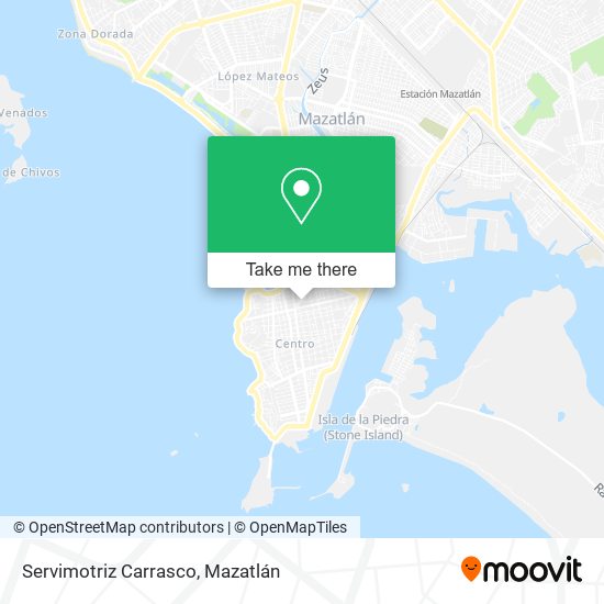 Servimotriz Carrasco map