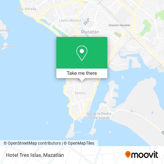 Hotel Tres Islas map