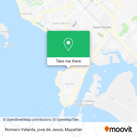 Romero Velarde, jose de Jesús map