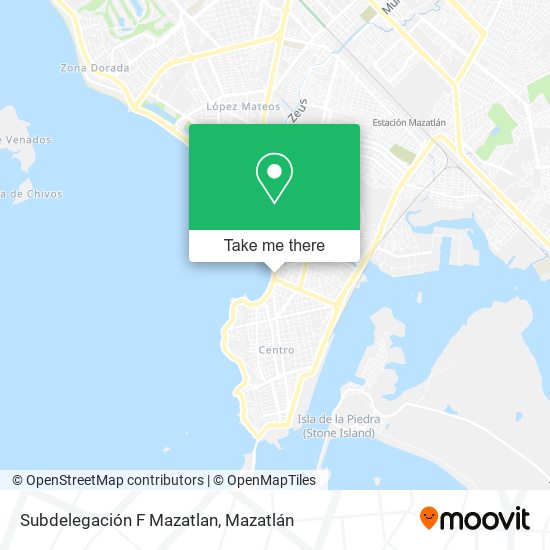 Subdelegación F Mazatlan map