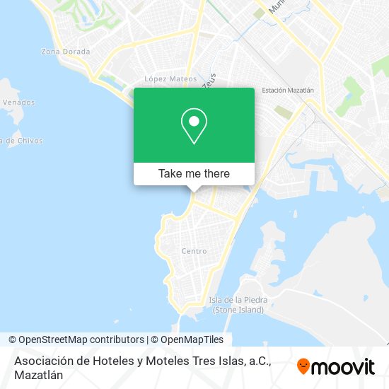 Asociación de Hoteles y Moteles Tres Islas, a.C. map