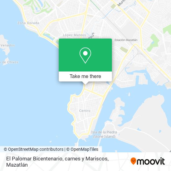 El Palomar Bicentenario, carnes y Mariscos map