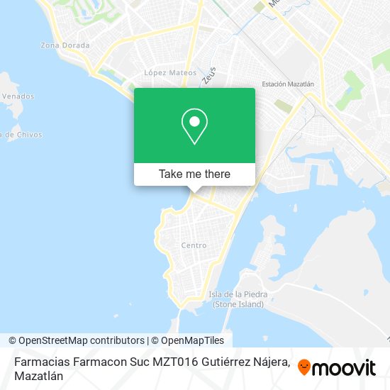 Farmacias Farmacon Suc MZT016 Gutiérrez Nájera map
