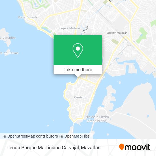 Mapa de Tienda Parque Martiniano Carvajal