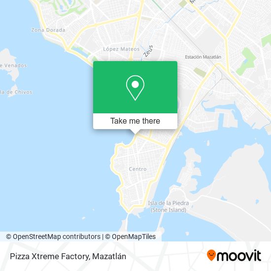 Mapa de Pizza Xtreme Factory