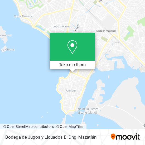 Mapa de Bodega de Jugos y Licuados El Dng