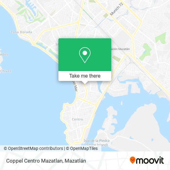 Coppel Centro Mazatlan map