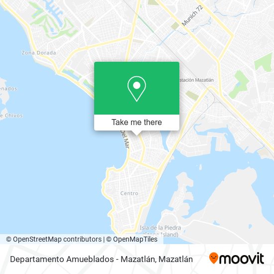 Departamento Amueblados - Mazatlán map