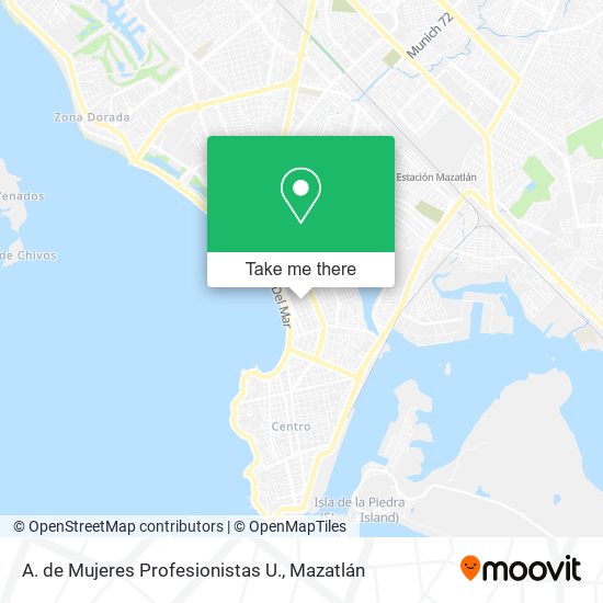 A. de Mujeres Profesionistas U. map