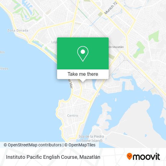 Instituto Pacific English Course map