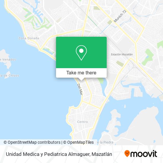 Mapa de Unidad Medica y Pediatrica Almaguer