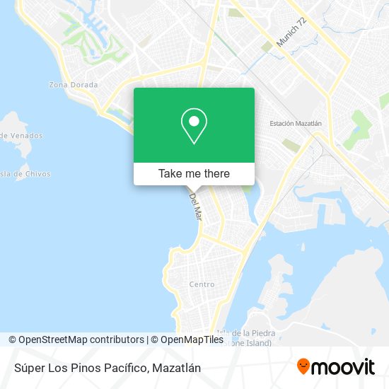 Súper Los Pinos Pacífico map