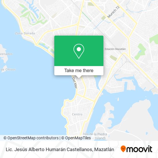 Lic. Jesús Alberto Humarán Castellanos map