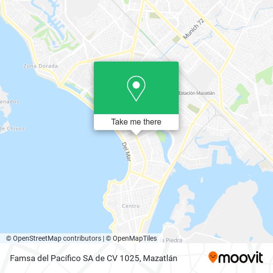 Famsa del Pacífico SA de CV 1025 map