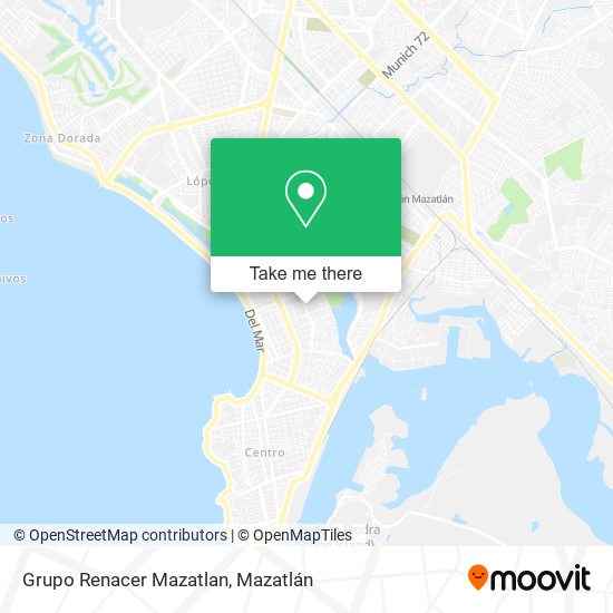 Grupo Renacer Mazatlan map