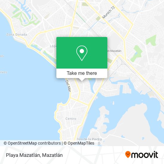 Playa Mazatlán map
