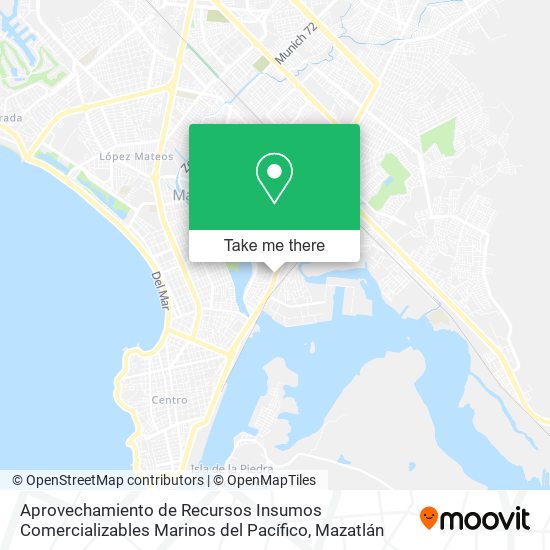 Mapa de Aprovechamiento de Recursos Insumos Comercializables Marinos del Pacífico
