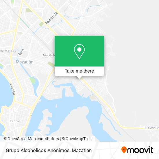 Grupo Alcoholicos Anonimos map