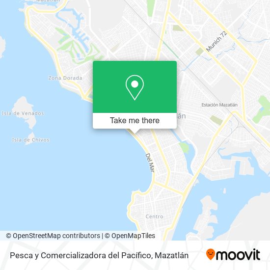 Mapa de Pesca y Comercializadora del Pacífico