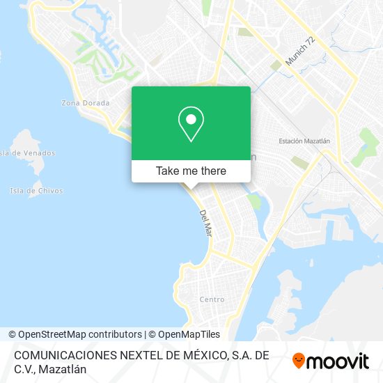 Mapa de COMUNICACIONES NEXTEL DE MÉXICO, S.A. DE C.V.