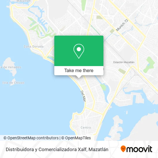 Mapa de Distribuidora y Comercializadora Xalf