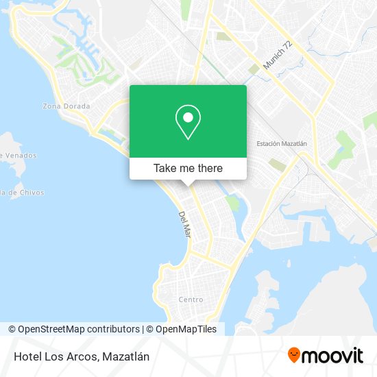 Hotel Los Arcos map