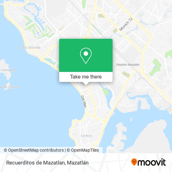 Mapa de Recuerditos de Mazatlan