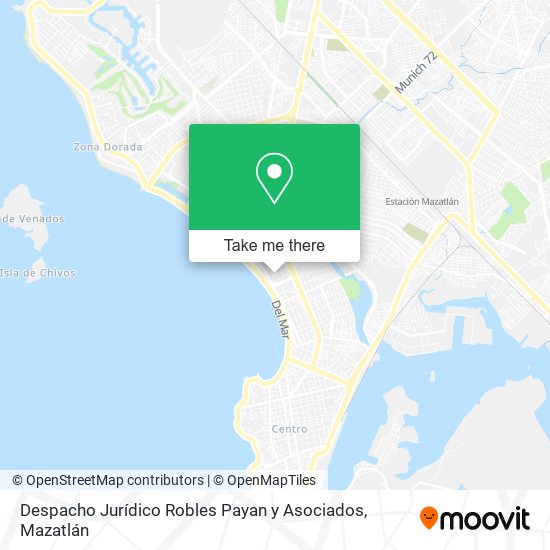Mapa de Despacho Jurídico Robles Payan y Asociados