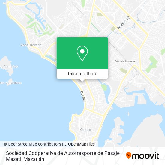 Mapa de Sociedad Cooperativa de Autotrasporte de Pasaje Mazatl
