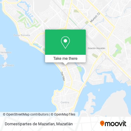 Domestipartes de Mazatlan map
