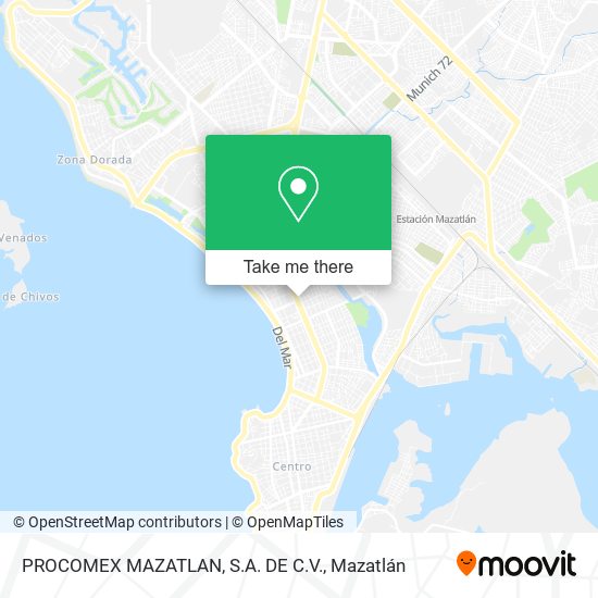 PROCOMEX MAZATLAN, S.A. DE C.V. map