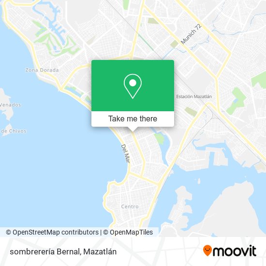 sombrerería Bernal map