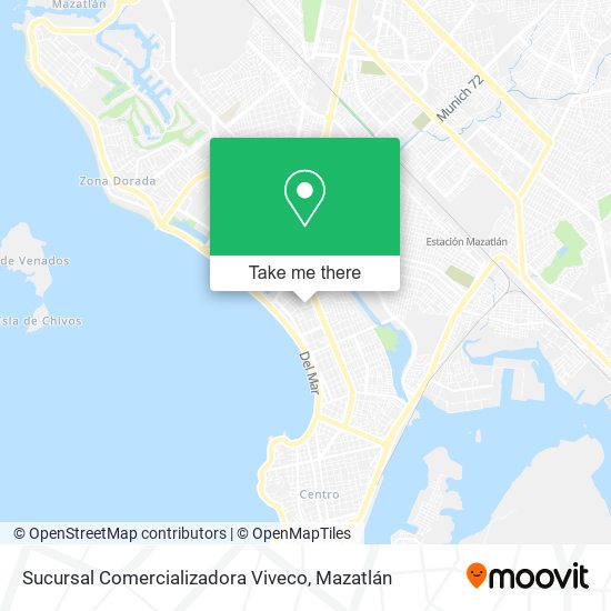 Sucursal Comercializadora Viveco map