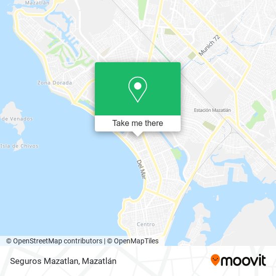 Seguros Mazatlan map