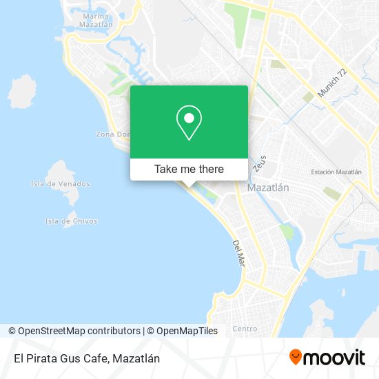 El Pirata Gus Cafe map